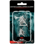 D&D. Неокрашенные миниатюры: Winter Eladrin and Spring Eladrin