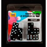Набор кубиков D6 10 шт (16 мм, черные)