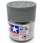 Краска Tamiya: акриловая, Flat aluminum (алюминиевая матовая, XF-16)