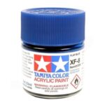 Краска Tamiya: акриловая, Flat blue (синяя матовая, XF-8)
