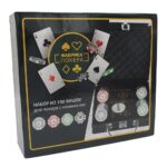 Набор из 100 фишек для покера с номиналом