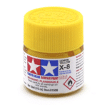 Краска Tamiya: акриловая, Lemon Yellow (лимонный жёлтый, X-8)