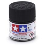 Краска Tamiya: акриловая, Black (чёрный, X-1)