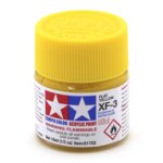 Краска Tamiya: акриловая, Flat Yellow (жёлтый матовый, XF-3)