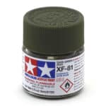Краска Tamiya: акриловая, Dark Green 2 (тёмно-зелёная, XF-81)