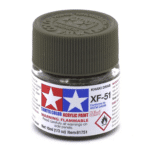 Краска Tamiya: акриловая, Khaki Drab (тусклый хаки, XF-51)