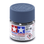 Краска Tamiya: акриловая, Medium Blue (средне-синий, XF-18)