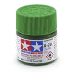 Краска Tamiya: акриловая, Park Green (травянистый зелёный, X-28)
