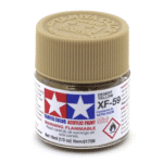 Краска Tamiya: акриловая, Dessert Yellow (пустынный жёлтый, XF-59)