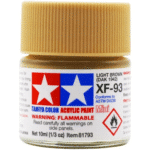 Краска Tamiya: акриловая, Light Brown (светло-коричневый, XF-93)