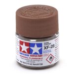 Краска Tamiya: акриловая, Dark Copper (тёмная медь, XF-28)