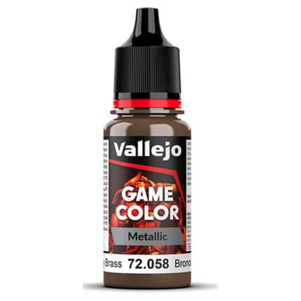 Краска Vallejo: Акриловая, Game Color Metallic – Brassy Brass