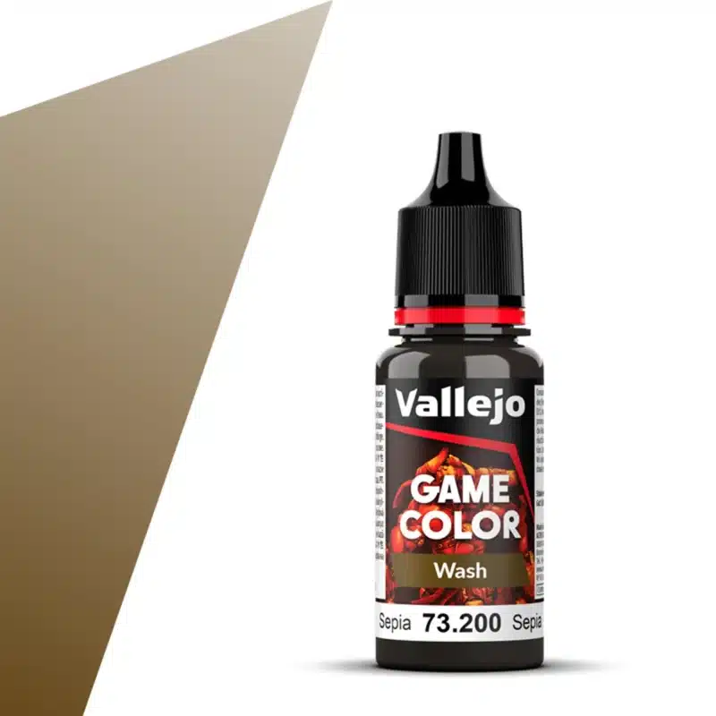 Краска Vallejo: Акриловая, Game Color Wash – Sepia
