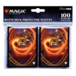 MTG Matte Deck Protector Sleeves: Modern Horizons 3, Ruby Medallion 100pts
