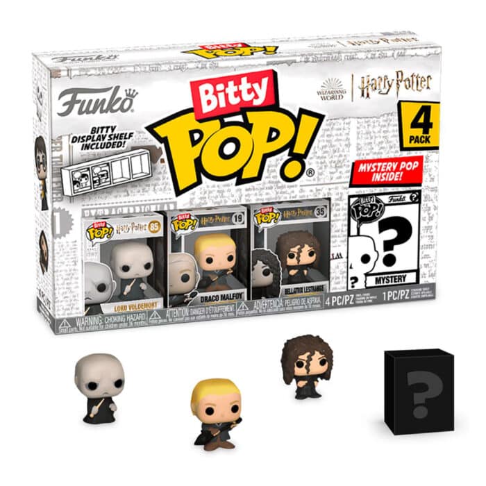 Bitty POP! Harry Potter (Lord Voldemort, Draco Malfoy, Bellatrix Lestrange, Mystery)