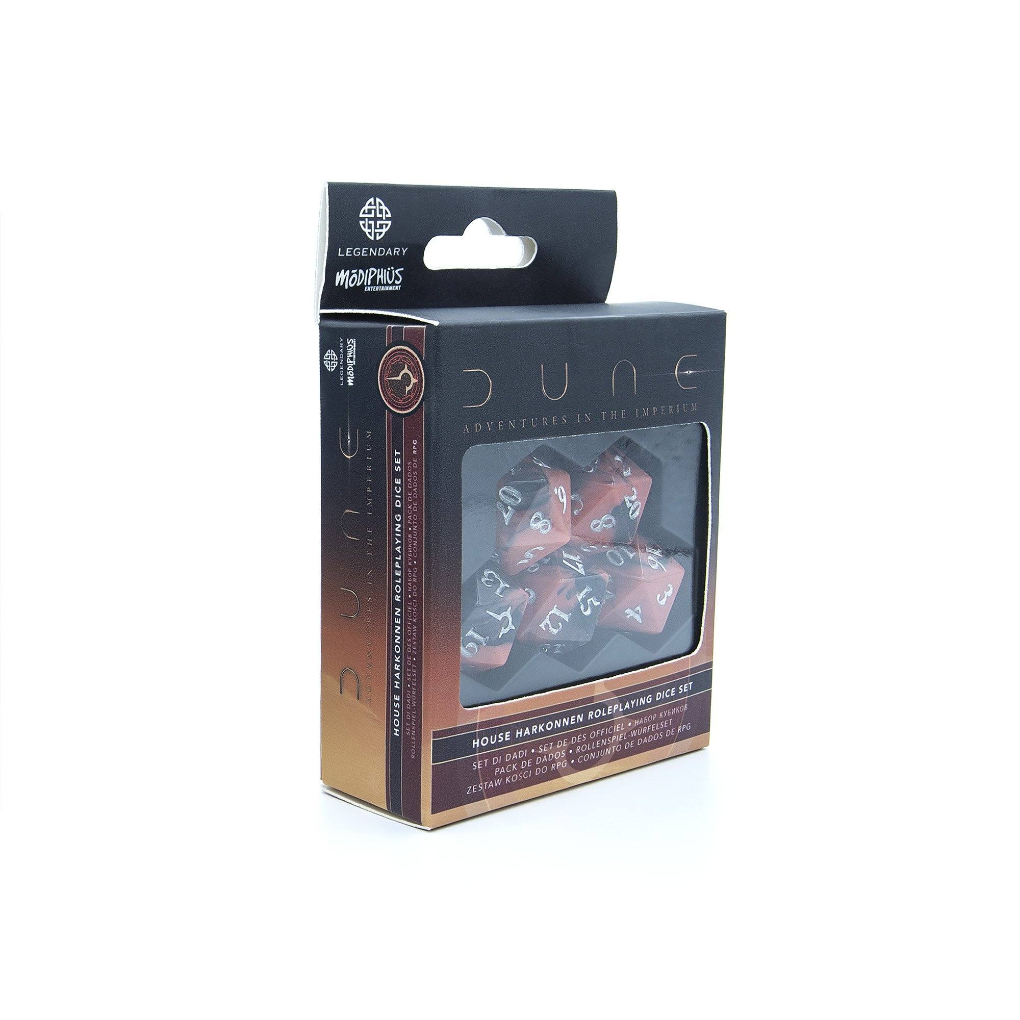 dune-adventures-in-the-imperium-dice-set-harkonnen-dune-adventures-in-the-imperium-modiphius-entertainment-187494 Dune RPG: Dice Set - Harkonnen - Image 1