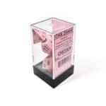 Кубики Chessex: Opaque Pastel Pink/Black, Polyhedral 7-Die Set