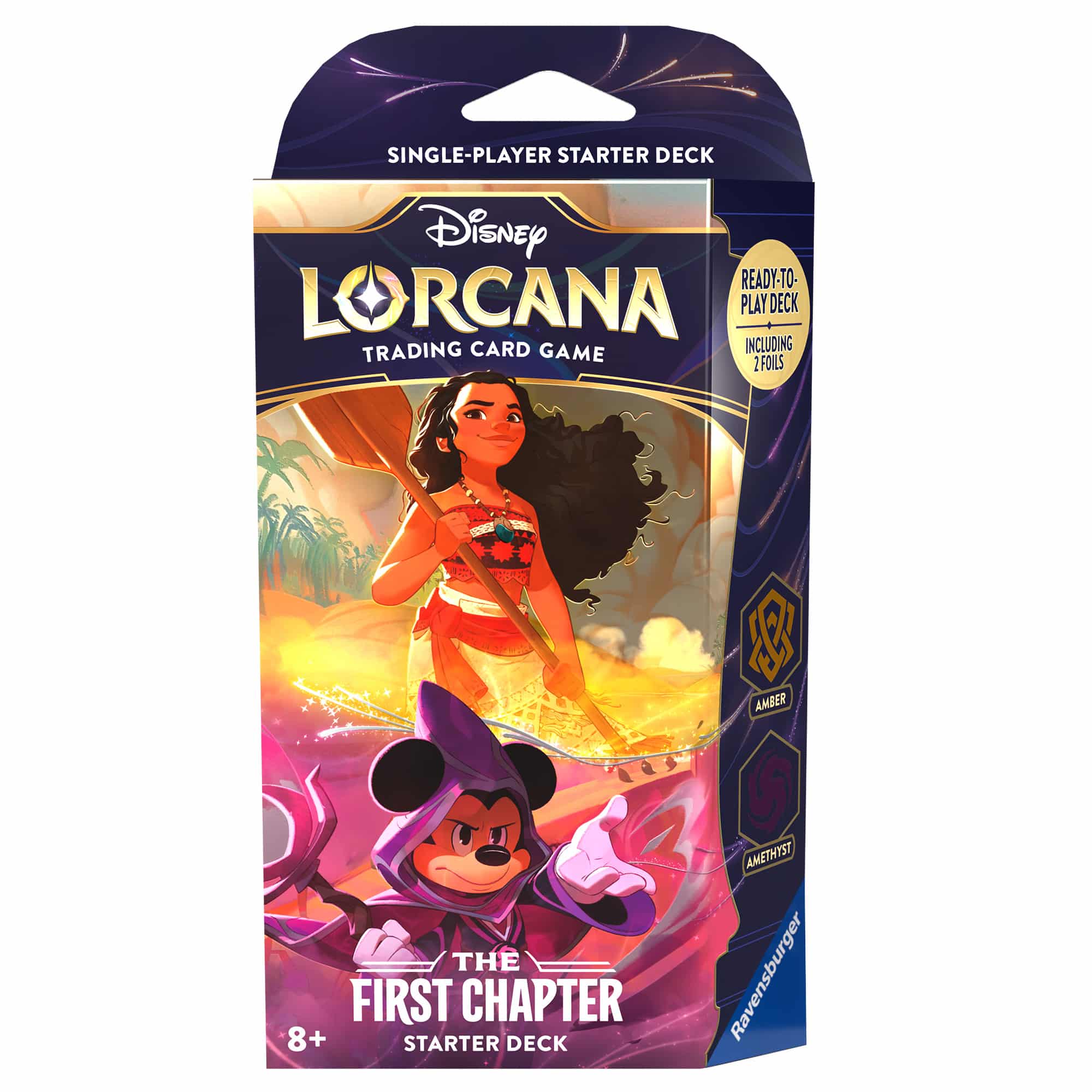 11098169_1 Disney Lorcana TCG. The First Chapter: Amber & Amethyst. Starter Deck - Image 1