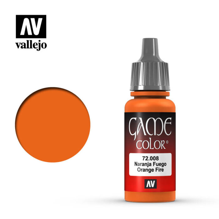 Краска Vallejo: Акриловая, Game Color Color Orange Fire