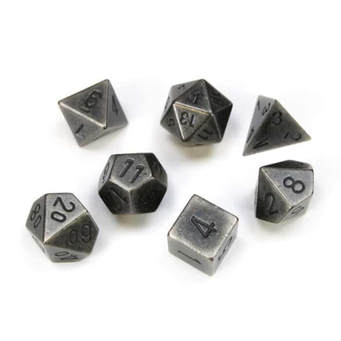 Набор кубиков Chessex։ Dark Metal Polyhedral 7-Die Set — изображение 2