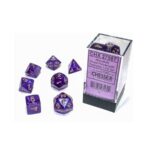 Набор кубиков Chessex: Borealis Royal Purple/Gold Luminary Polyhedral 7-Die Set
