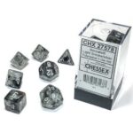 Набор кубиков Chessex: Borealis Light Smoke/Silver Luminary Polyhedral 7-Die Set
