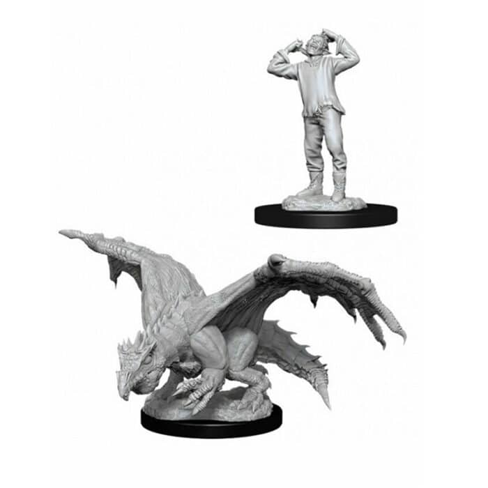 D&D Nolzur’s Marvelous Miniatures: Green Dragon Wyrmling & Afflicted