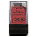 Набор кубиков Chessex։ Gemini Black-Starlight/Red Mini, Polyhedral 7-Die Set