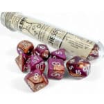 Набор кубиков Chessex: Copper-purple-white, Polyhedral 7-Die Set