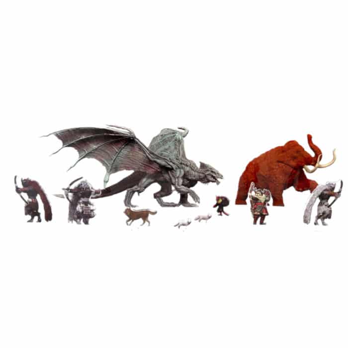 Акриловые фигурки D&D: Idols of the Realms – Icewind Dale Rime of the Frostmaiden Young Adult White Dragon