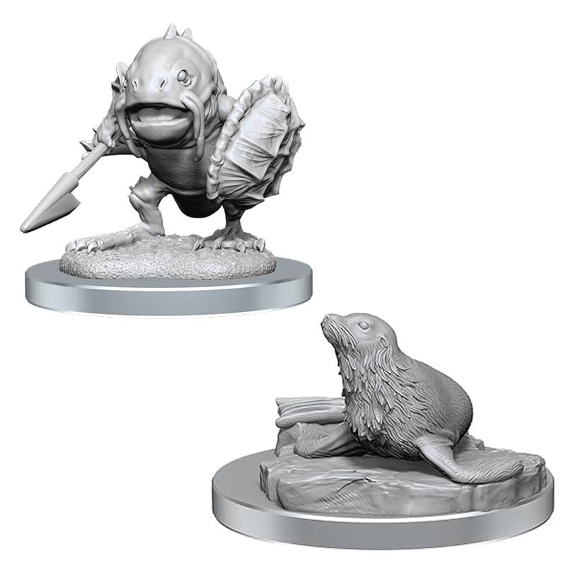 D&D Nolzur’s Marvelous Miniatures: Locathah & Seal