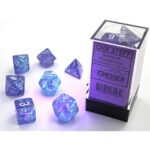 Набор кубиков Chessex: Borealis Purple/White  Luminary Polyhedral 7-Die Set
