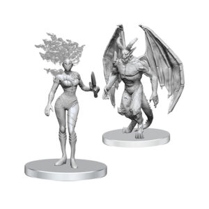 Pathfinder Deep Сuts. Неокрашенные миниатюры: Gargoyle & Shae