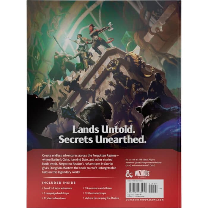 Dungeons & Dragons, Forgotten Realms: Adventures in Faerun (Dungeon Master expansion)