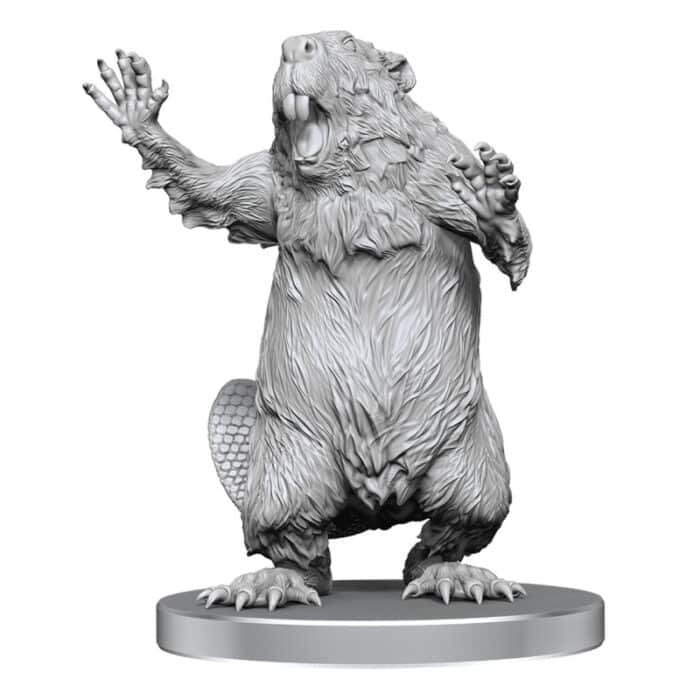 Pathfinder Deep Сuts. Неокрашенные миниатюры: Boggard Scout & Castoroides