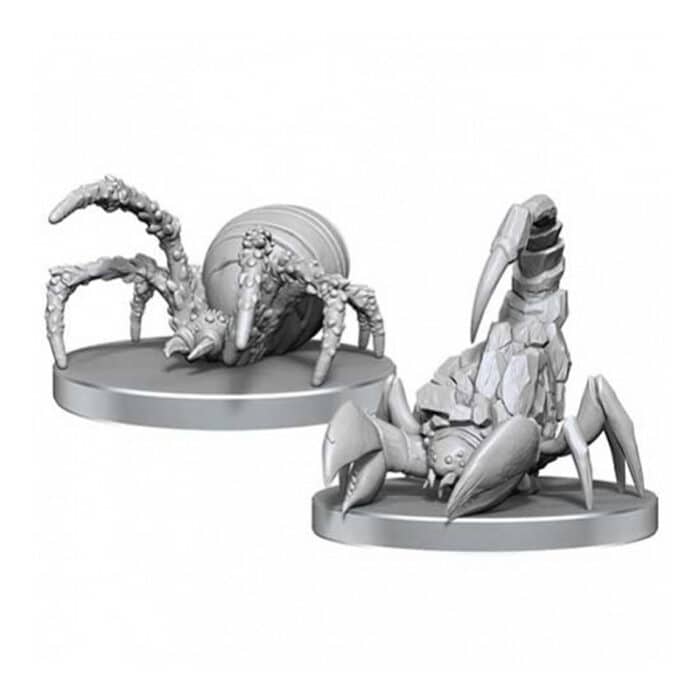 Pathfinder Deep Сuts. Неокрашенные миниатюры: Cave Scorpion & Hunting Spider