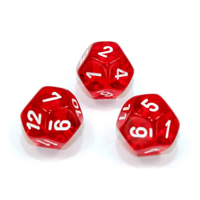 Кубик Chessex: Polyhedral Translucent D12 Dice (1 шт)