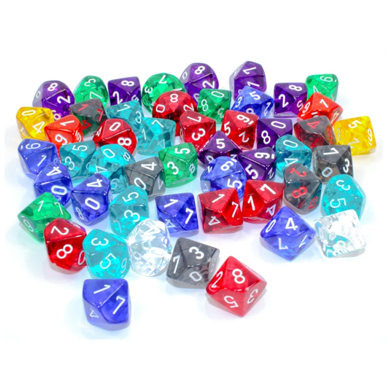 Кубик Chessex Translucent: Polyhedral D10 Dice