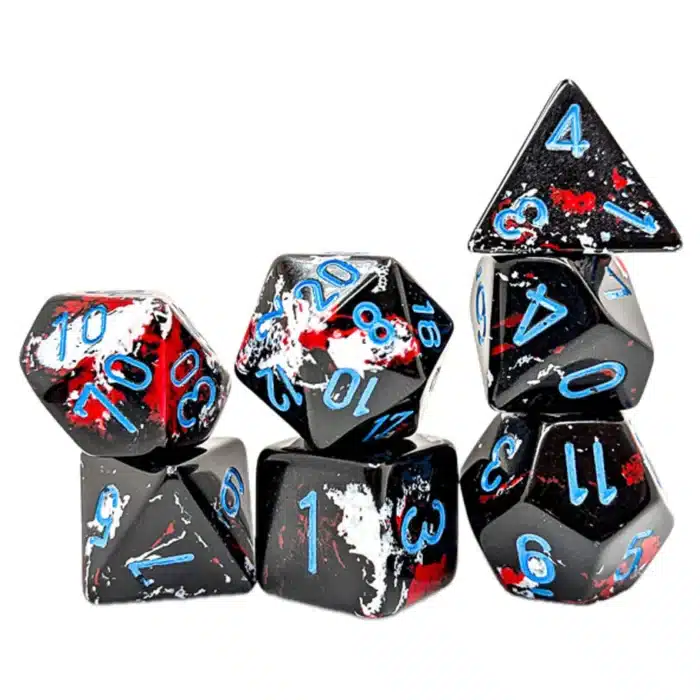 Набор кубиков Chessex։ Brush Dark Side, Polyhedral 7-Die Set