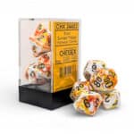 Кубики Chessex։ Brush Sunrise, Polyhedral 7-Die Set