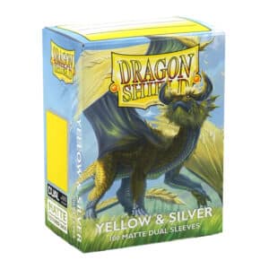 Протекторы Dragon Shield: Matte Dual (Yellow & Silver Sleeves)