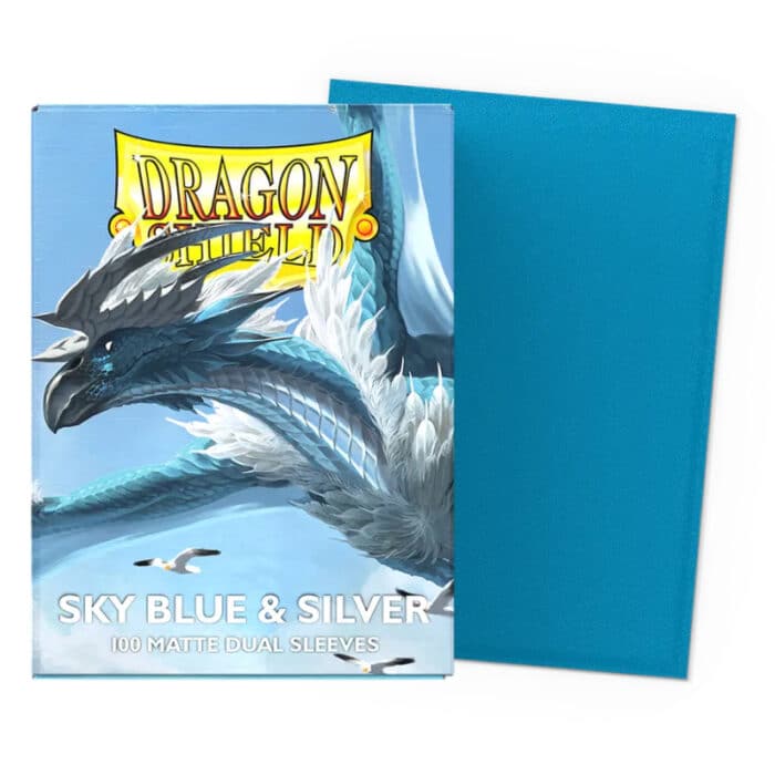 Протекторы Dragon Shield: Matte Dual (Sky Blue & Silver Sleeves)