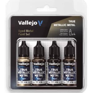 Набор акриловых красок Vallejo: TRUE METALLIC METAL – Aged Metal