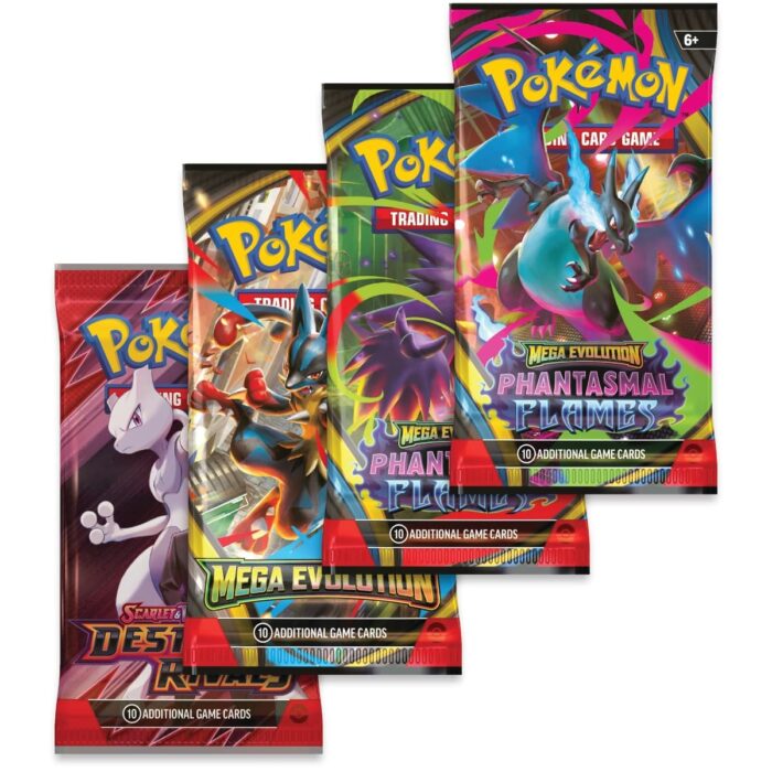 Pokemon TCG: Mega Evolution – Mega Charizard Y ex / Mega Charizard X ex Tin — изображение 2