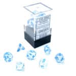 Набор кубиков Chessex։ Borealis Icicle with Light Blue Mini-hedral, 7-Die Set