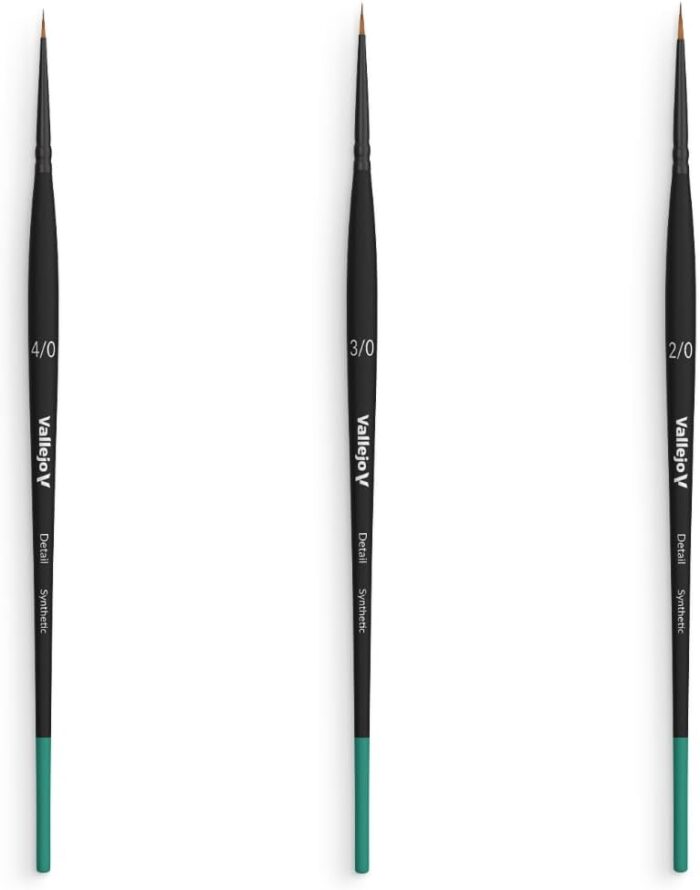 Vallejo: Detail Series - definition set brushes (4/0, 3/0 & 2/0) - Image 2