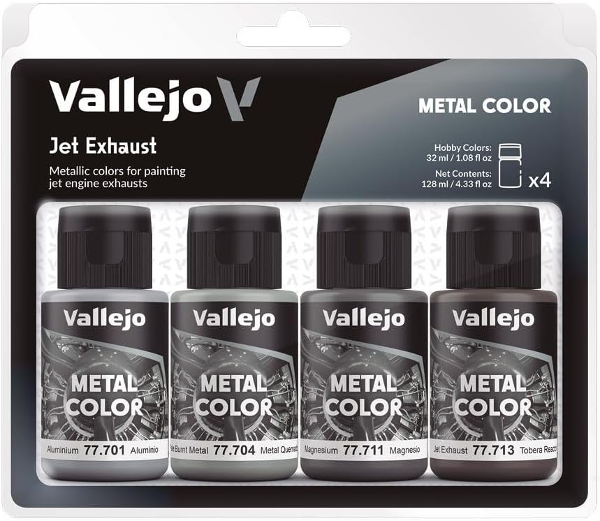 61xYBdtIluL._AC_SL1000_ Vallejo: Metal Color - Jet Exhaust set — изображение 1