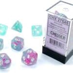 Набор кубиков Chessex։ Luminary Nebula Wisteria with White, Polyhedral 7-Die Set
