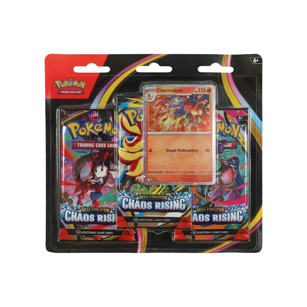 948778_004_051126_1 Pokemon TCG. Mega Evolution: Chaos Rising — Three Booster Blister - Image 1