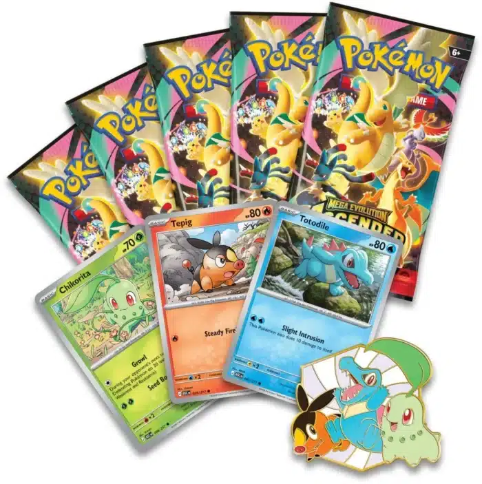 Pokemon TCG: Mega Evolution—Ascended Heroes First Partners Deluxe Pin Collection — изображение 2